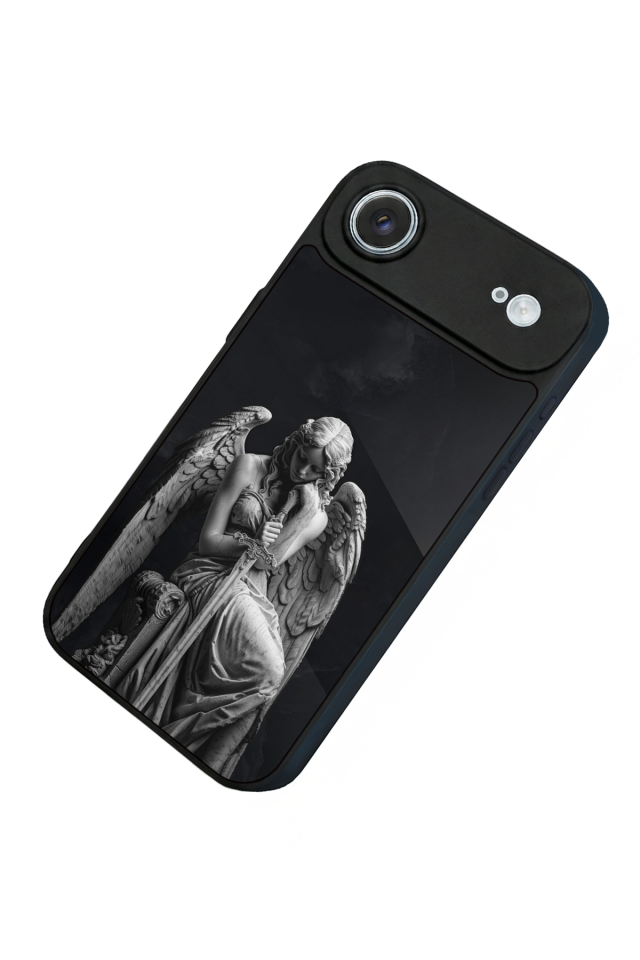 iPhone 17 Air Uyumlu Melek Tasarımlı Glossy Premium Kılıf