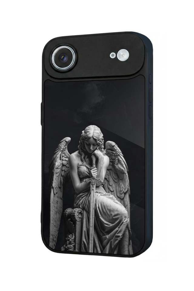 iPhone 17 Air Uyumlu Melek Tasarımlı Glossy Premium Kılıf