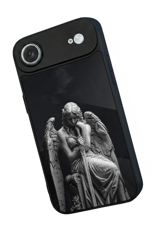 iPhone 17 Air Uyumlu Melek Tasarımlı Glossy Premium Kılıf