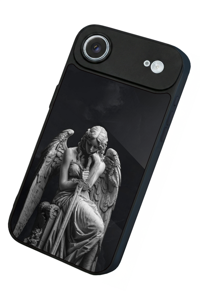 iPhone 17 Air Uyumlu Melek Tasarımlı Glossy Premium Kılıf