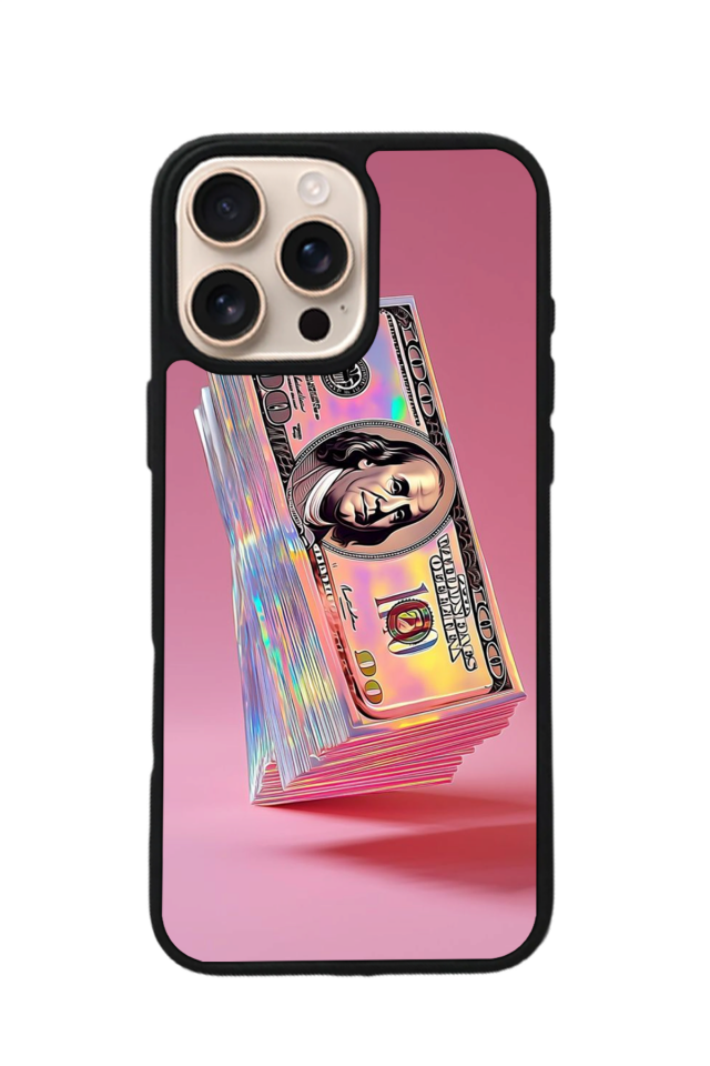 iPhone 14 Pro Uyumlu Money Para Tasarımlı Glossy Premium Kılıf