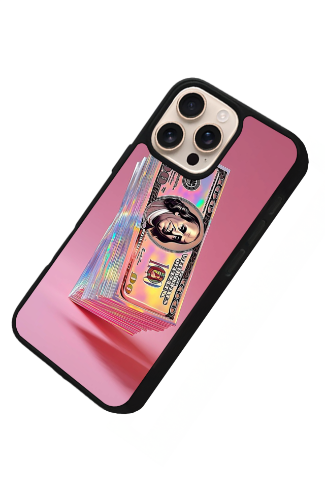 iPhone 14 Pro Uyumlu Money Para Tasarımlı Glossy Premium Kılıf