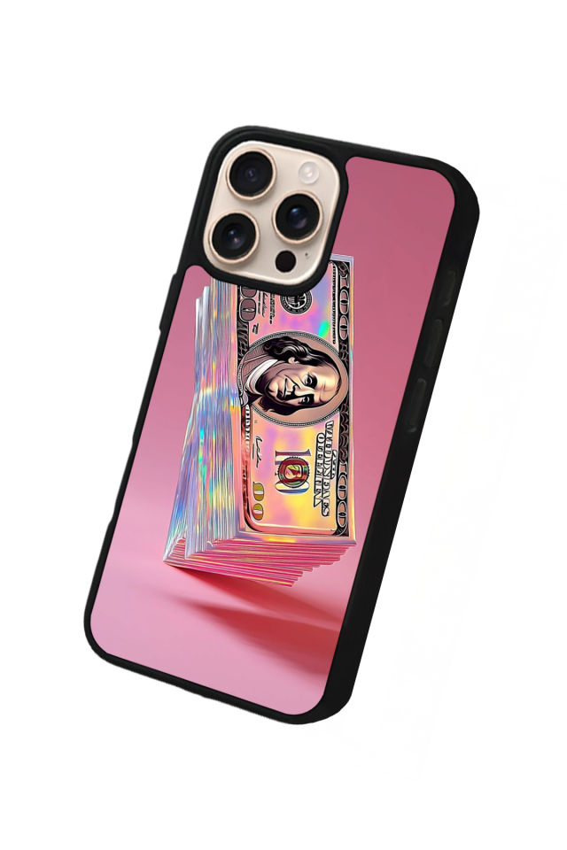 iPhone 14 Pro Uyumlu Money Para Tasarımlı Glossy Premium Kılıf