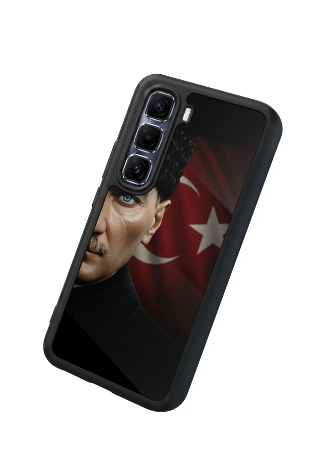 Infinix Hot 60 Pro Plus Uyumlu Mustafa Kemal Ataturk Tasarımlı Glossy Premium Kılıf