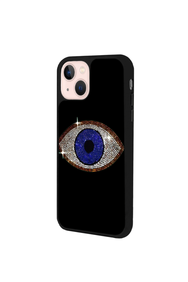 iPhone 13/14 Uyumlu Nazar Tasarımlı Glossy Premium Kılıf