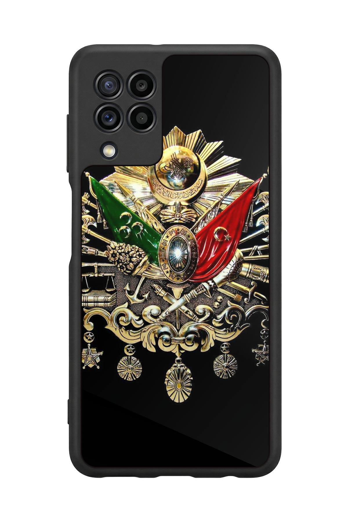 Samsung Galaxy M22 Uyumlu Osmanli Tugrasi Tasarımlı Glossy Premium Kılıf