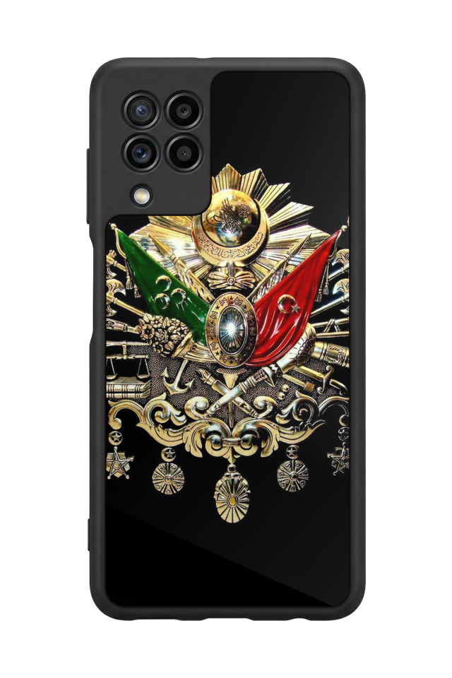 Samsung Galaxy M22 Uyumlu Osmanli Tugrasi Tasarımlı Glossy Premium Kılıf