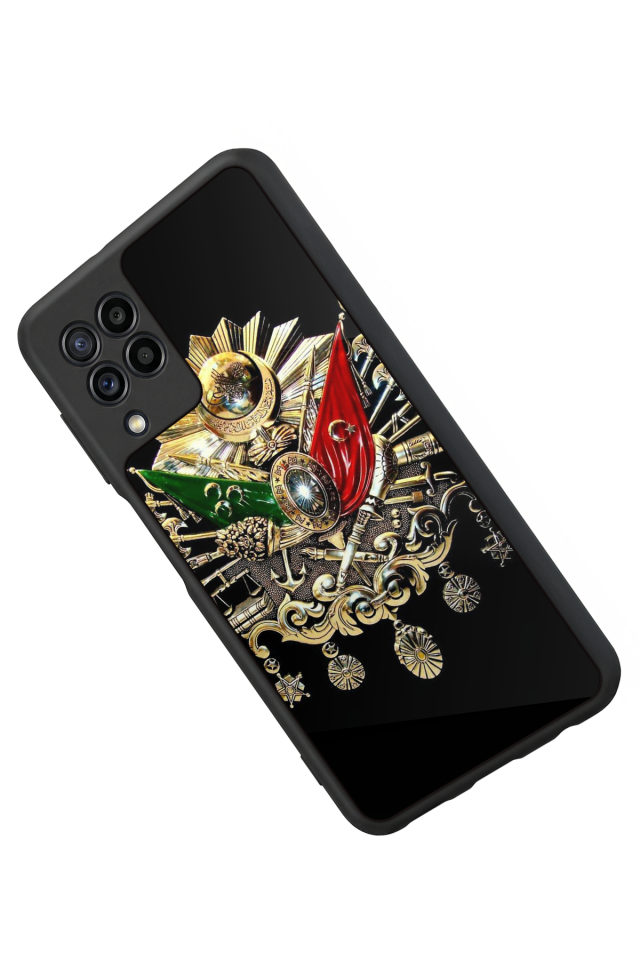 Samsung Galaxy M22 Uyumlu Osmanli Tugrasi Tasarımlı Glossy Premium Kılıf