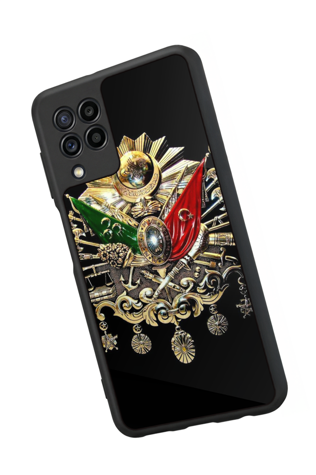 Samsung Galaxy M22 Uyumlu Osmanli Tugrasi Tasarımlı Glossy Premium Kılıf