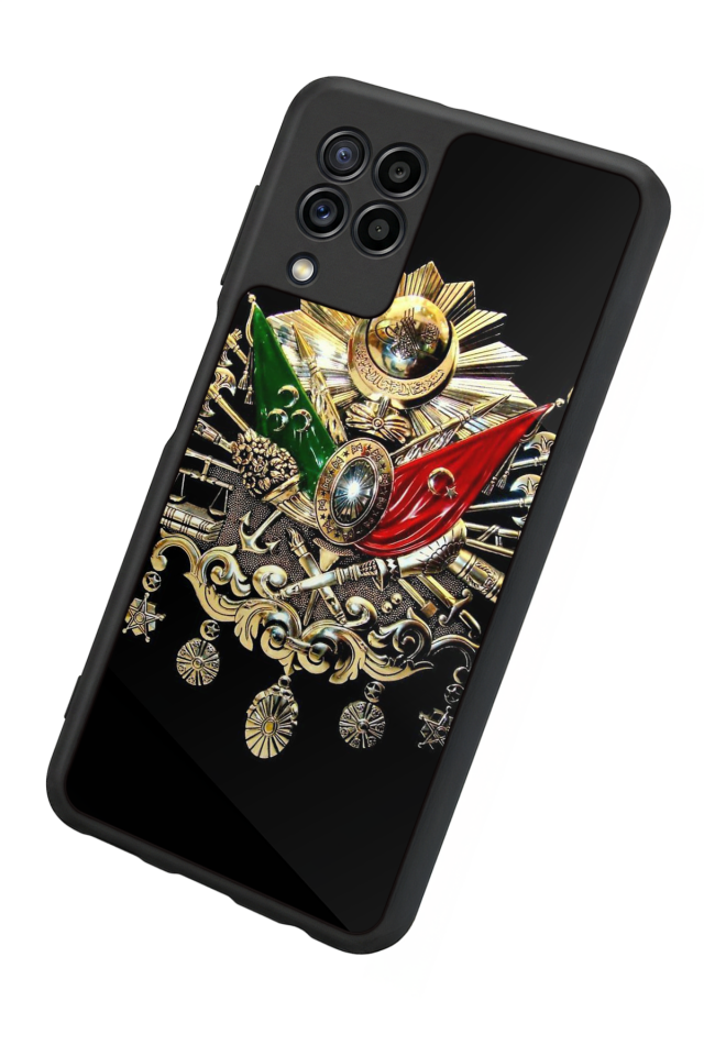 Samsung Galaxy M22 Uyumlu Osmanli Tugrasi Tasarımlı Glossy Premium Kılıf