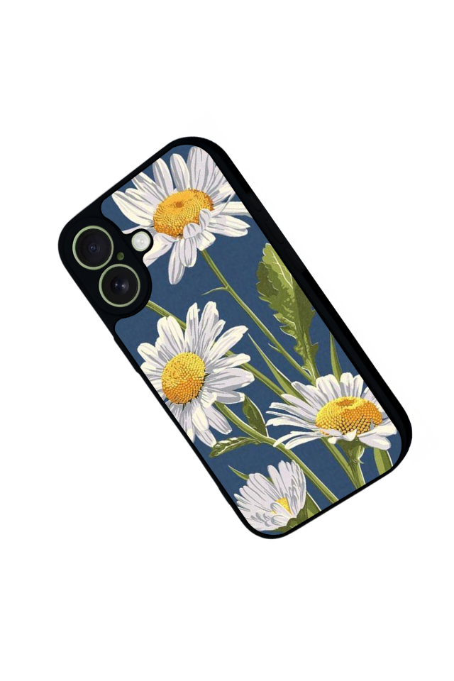iPhone 17 Uyumlu Papatya Tasarımlı Glossy Premium Kılıf