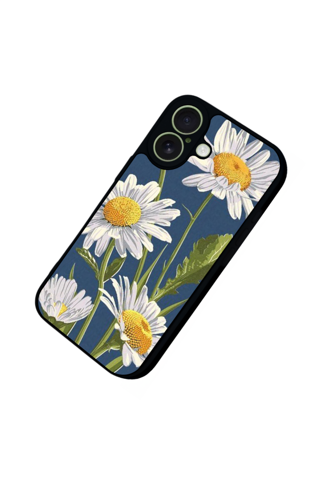 iPhone 17 Uyumlu Papatya Tasarımlı Glossy Premium Kılıf