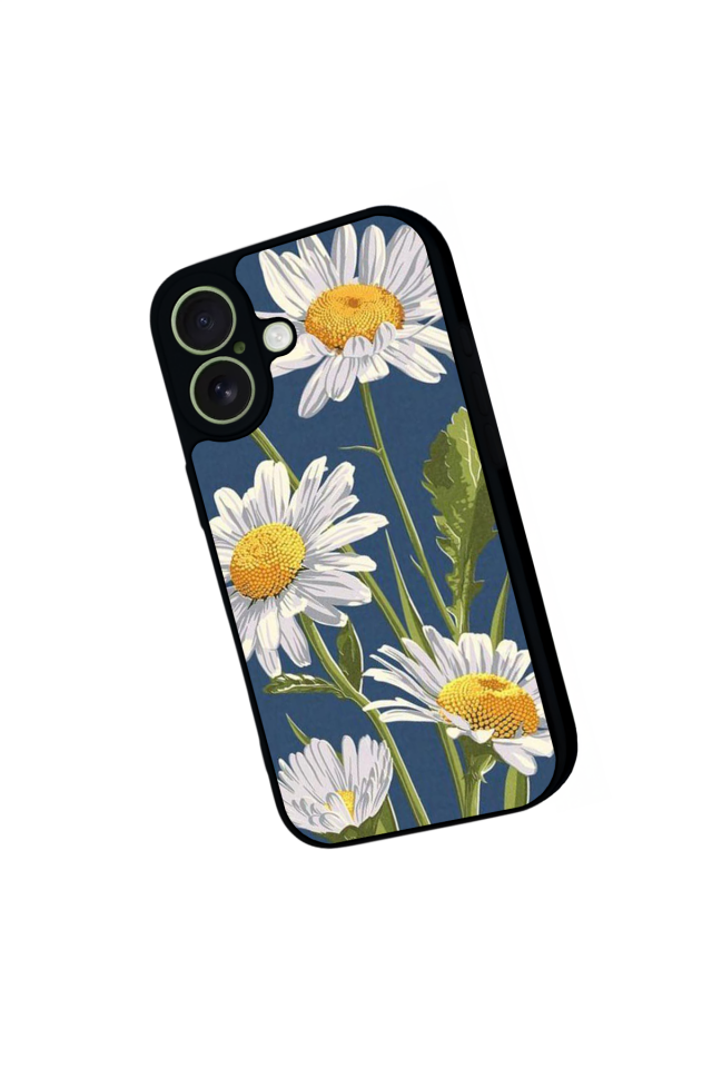 iPhone 17 Uyumlu Papatya Tasarımlı Glossy Premium Kılıf