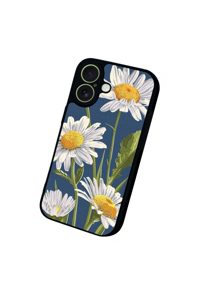 iPhone 17 Uyumlu Papatya Tasarımlı Glossy Premium Kılıf