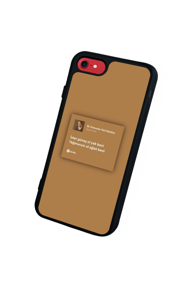 iPhone SE Uyumlu Sarki Sozleri Tasarımlı Glossy Premium Kılıf