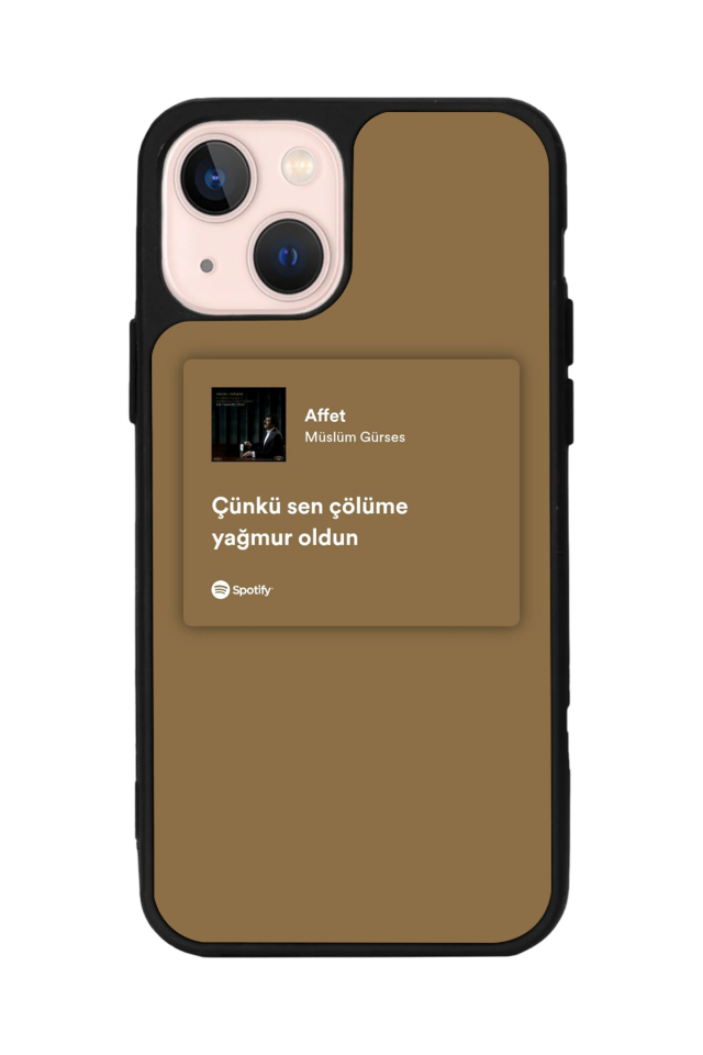 iPhone 15 Uyumlu Sarki Sozleri Tasarımlı Glossy Premium Kılıf