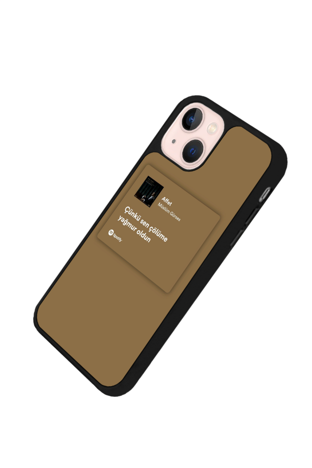 iPhone 15 Uyumlu Sarki Sozleri Tasarımlı Glossy Premium Kılıf