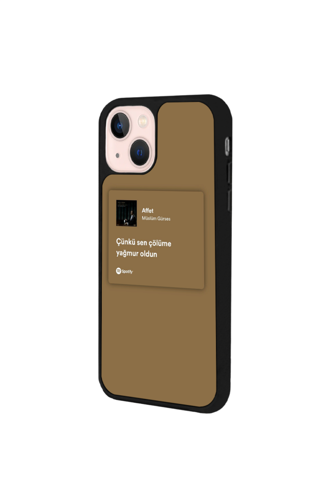 iPhone 15 Uyumlu Sarki Sozleri Tasarımlı Glossy Premium Kılıf