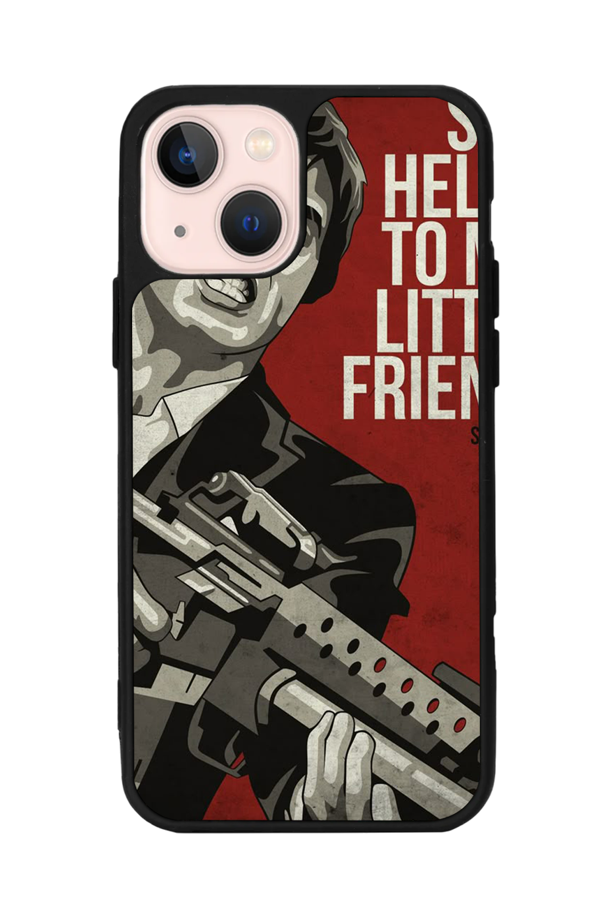 iPhone 13 Mini Uyumlu Scarface Tasarımlı Glossy Premium Kılıf