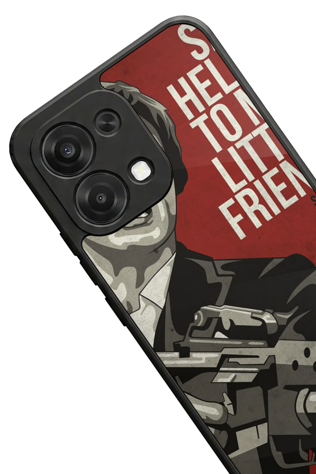 Oppo A6 Pro Uyumlu Scarface Tasarımlı Glossy Premium Kılıf