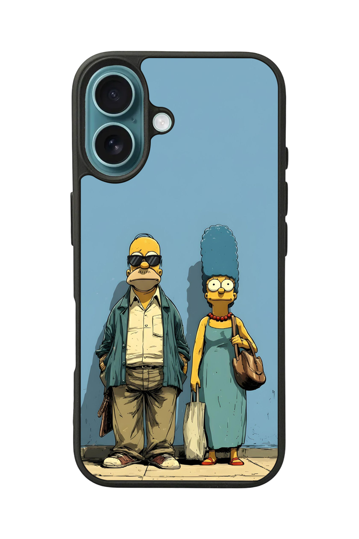 iPhone 16 Uyumlu The Simpsons Tasarımlı Glossy Premium Kılıf