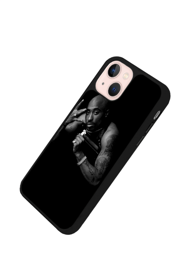 iPhone 15 Plus Uyumlu Tupac Tasarımlı Glossy Premium Kılıf