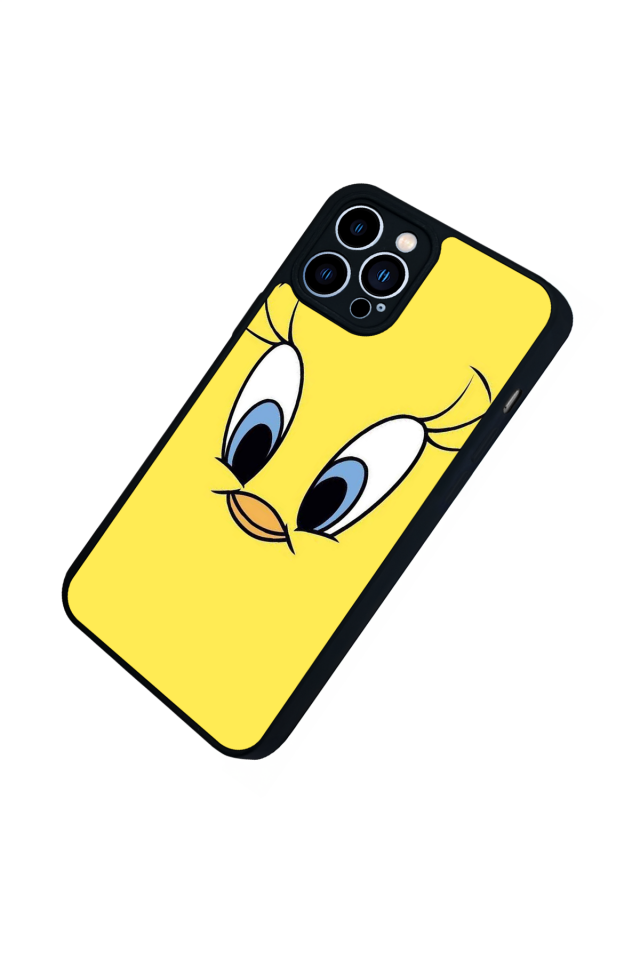iPhone 12 Pro Max Uyumlu Tweety Tasarımlı Glossy Premium Kılıf