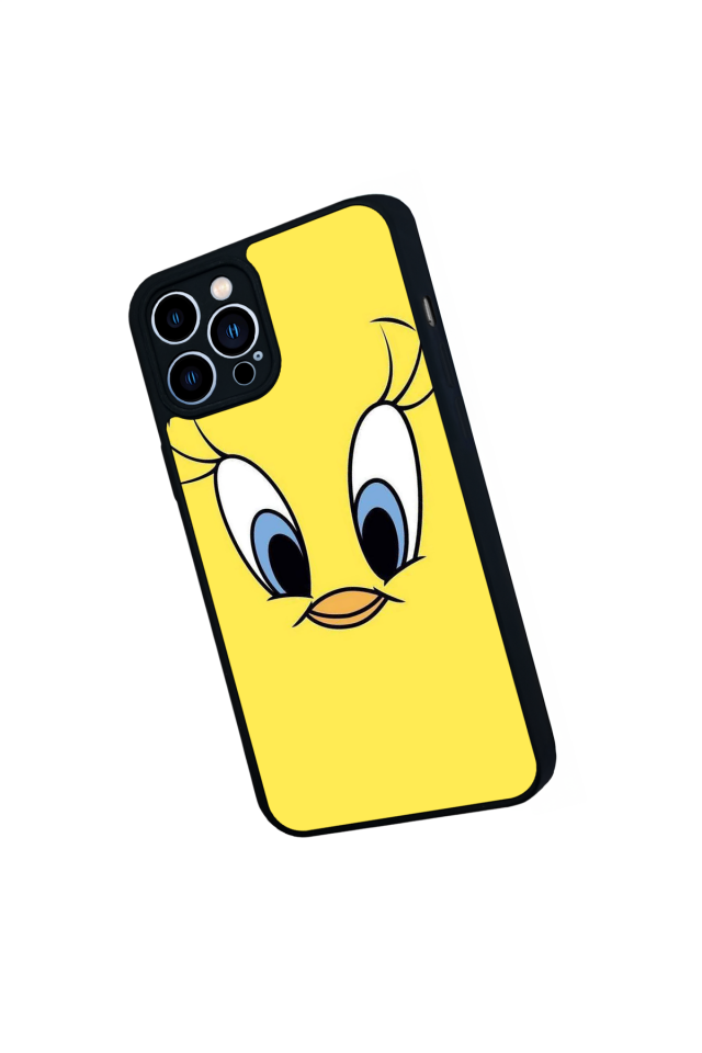 iPhone 12 Pro Max Uyumlu Tweety Tasarımlı Glossy Premium Kılıf