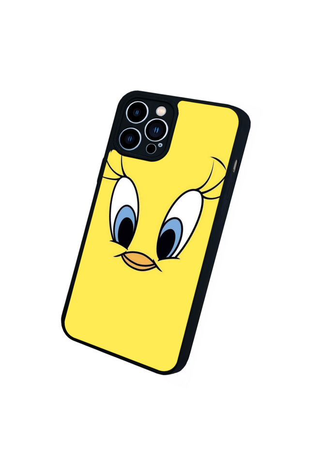 iPhone 12 Pro Max Uyumlu Tweety Tasarımlı Glossy Premium Kılıf