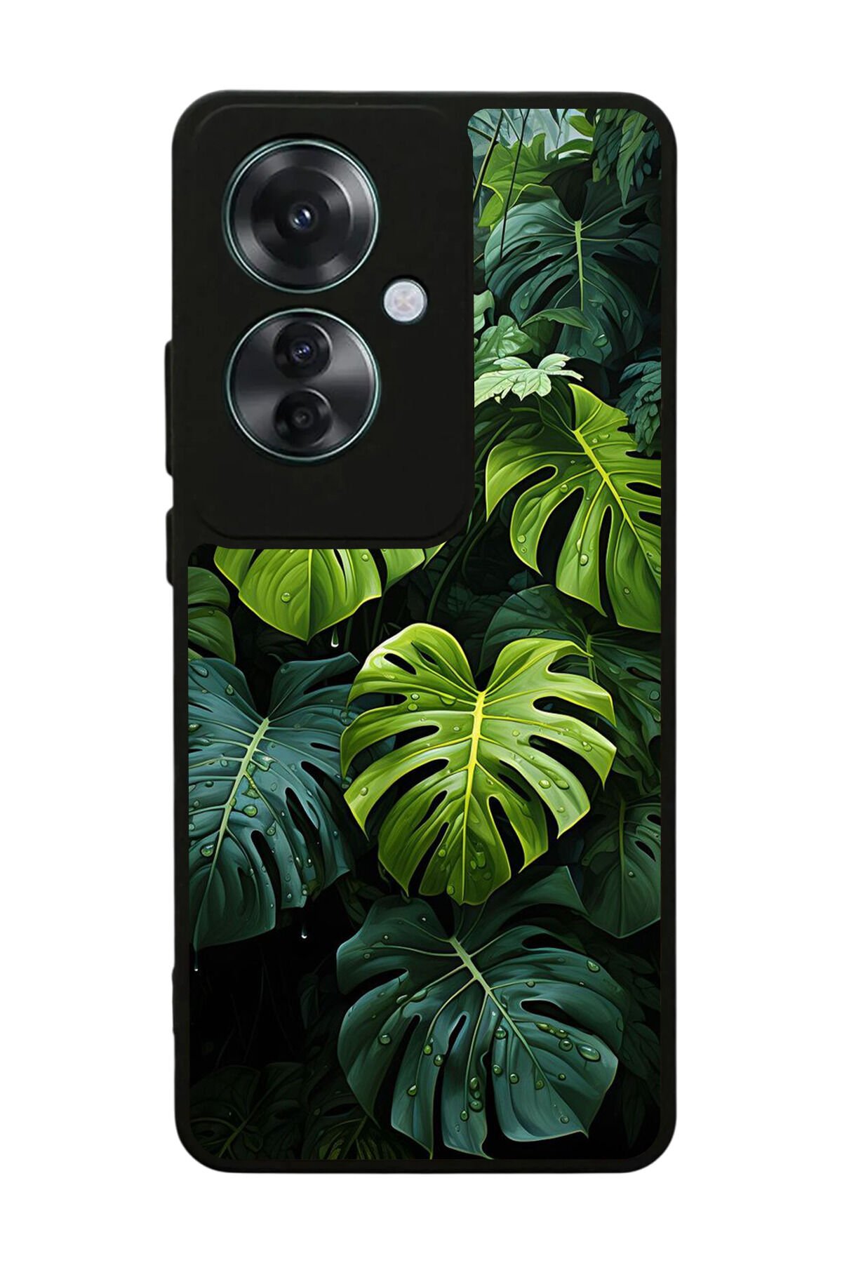 Oppo Reno 11F Uyumlu Botanik Tasarımlı Glossy Premium Kılıf