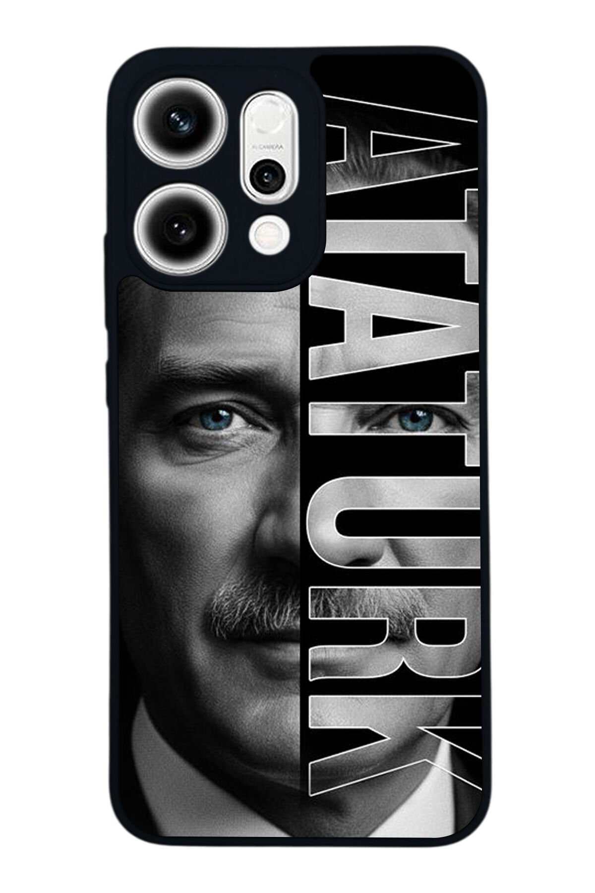 Oppo Reno 14 Uyumlu Mustafa Kemal Ataturk Tasarımlı Glossy Premium Kılıf