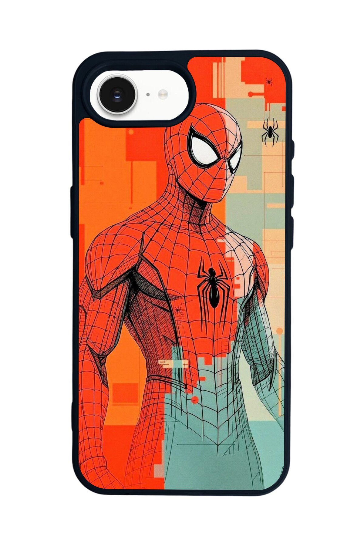 iPhone 16E Uyumlu Spider Man ( Örümcek Adam ) Tasarımlı Glossy Premium Kılıf