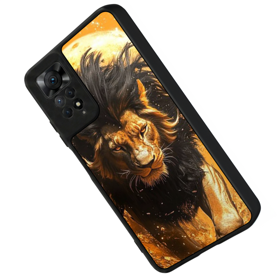 Xiaomi Redmi Note 11 Pro Uyumlu Aslan Tasarımlı Glossy Premium Kılıf