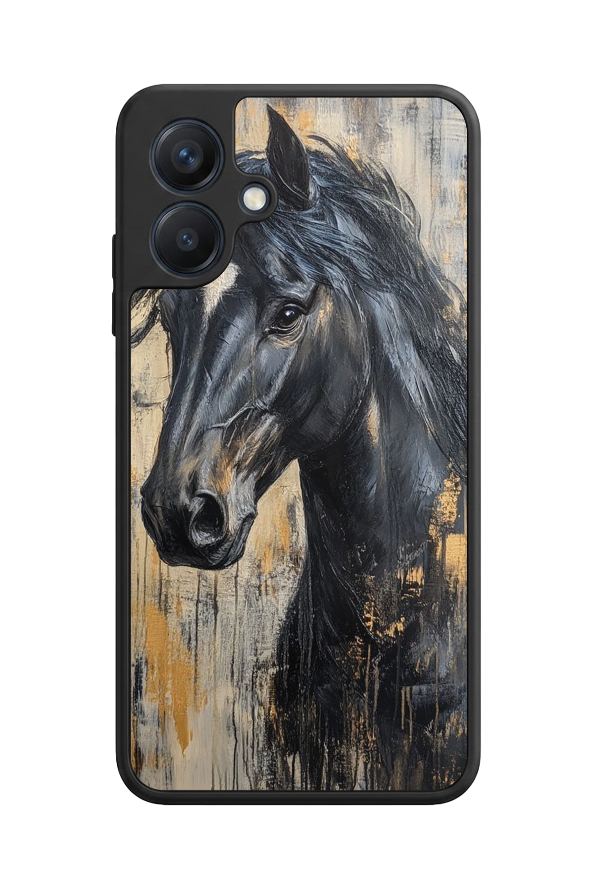 Samsung Galaxy A07 Uyumlu At Horse Tasarımlı Glossy Premium Kılıf