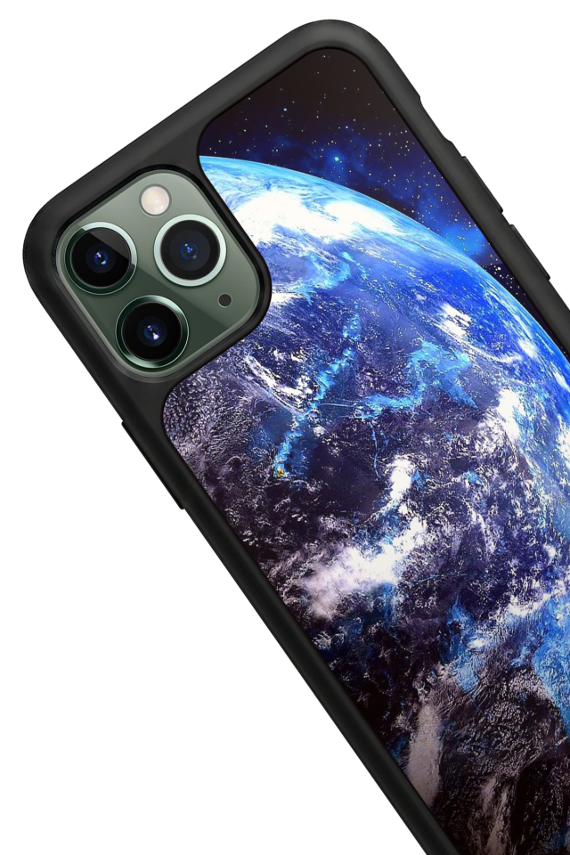 iPhone 11 Pro Uyumlu Ay Tasarımlı Glossy Premium Kılıf