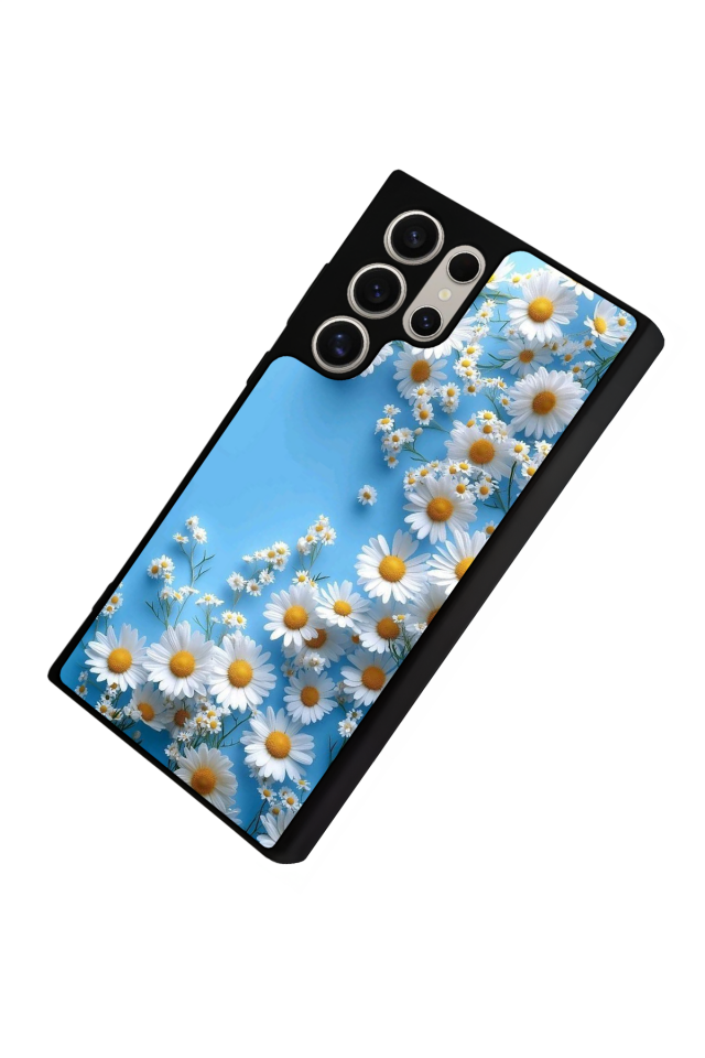 Samsung Galaxy S22 Ultra Uyumlu Cicek Tasarımlı Glossy Premium Kılıf