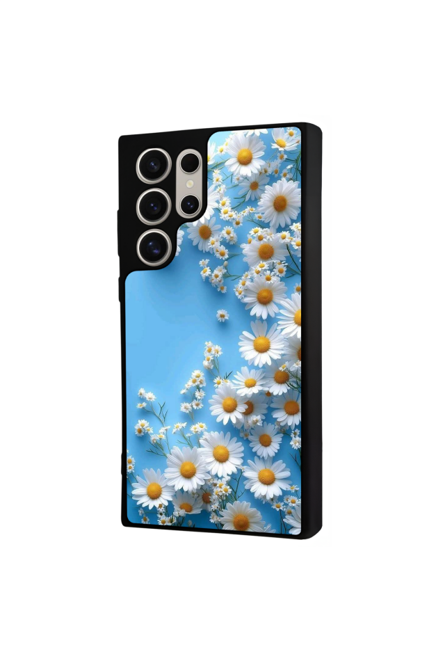 Samsung Galaxy S22 Ultra Uyumlu Cicek Tasarımlı Glossy Premium Kılıf