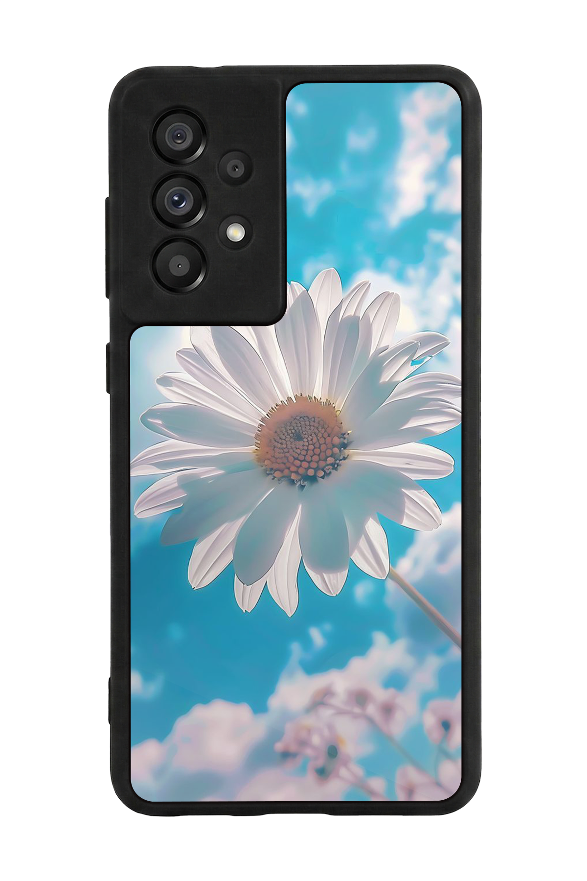 Samsung Galaxy A73 Uyumlu Cicek Tasarımlı Glossy Premium Kılıf