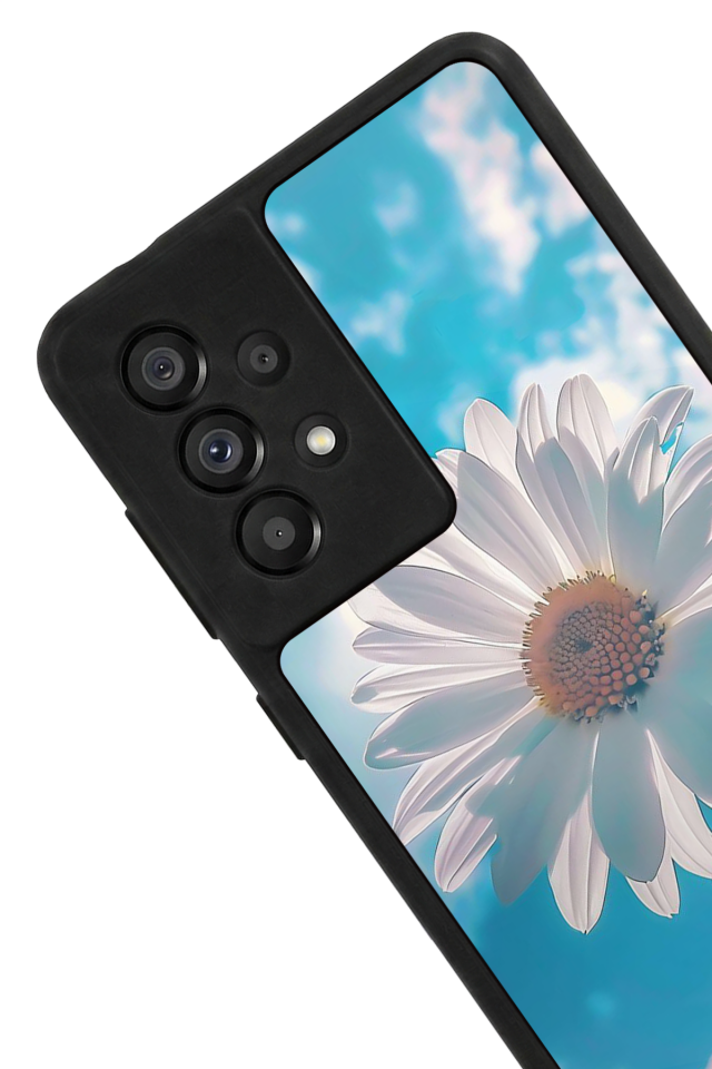 Samsung Galaxy A73 Uyumlu Cicek Tasarımlı Glossy Premium Kılıf