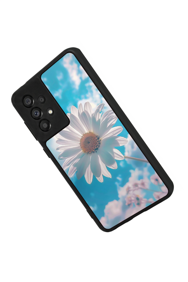 Samsung Galaxy A73 Uyumlu Cicek Tasarımlı Glossy Premium Kılıf