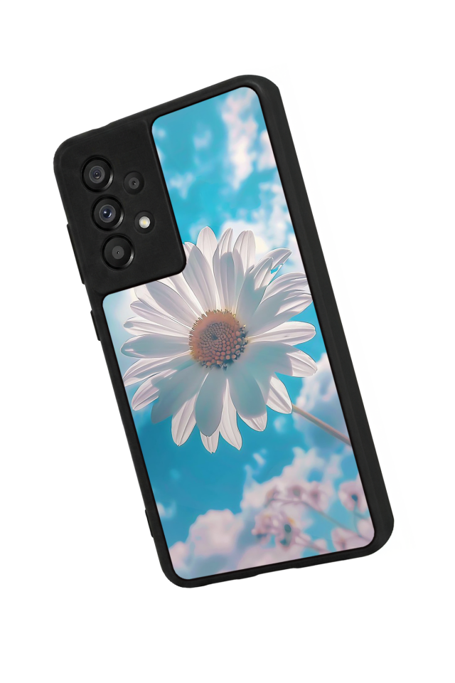 Samsung Galaxy A73 Uyumlu Cicek Tasarımlı Glossy Premium Kılıf