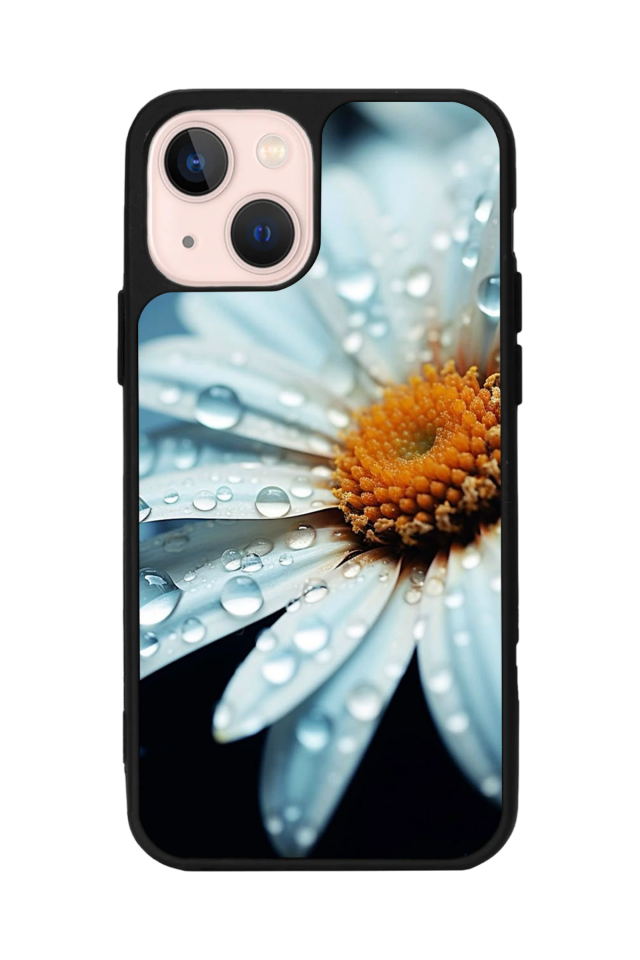 iPhone 14 Plus Uyumlu Cicek Tasarımlı Glossy Premium Kılıf