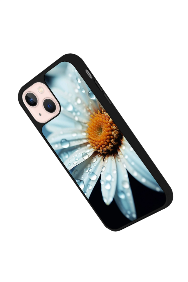 iPhone 14 Plus Uyumlu Cicek Tasarımlı Glossy Premium Kılıf