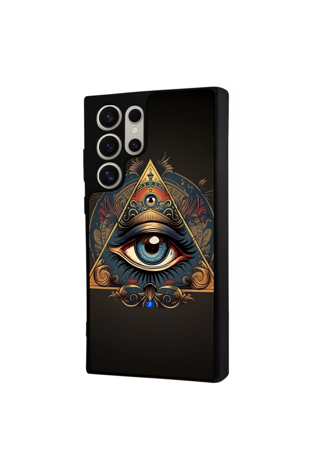 Samsung Galaxy S23 Ultra Uyumlu Göz Tasarımlı Glossy Premium Kılıf