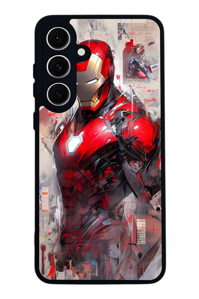 Samsung Galaxy S24 FE Uyumlu Iron Man ( Demir Adam ) Tasarımlı Glossy Premium Kılıf