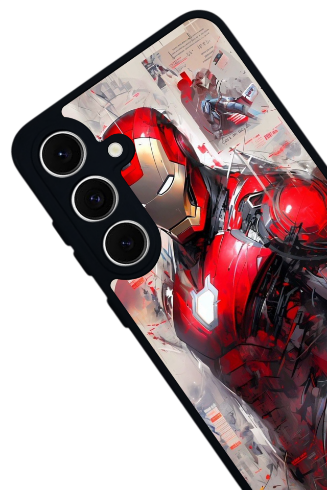 Samsung Galaxy S24 FE Uyumlu Iron Man ( Demir Adam ) Tasarımlı Glossy Premium Kılıf