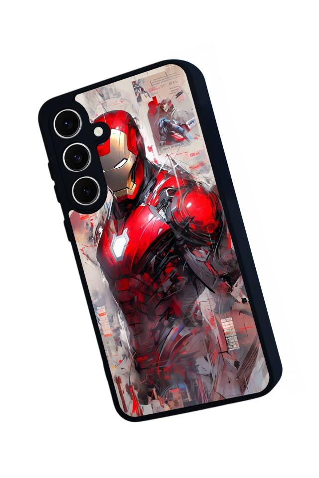 Samsung Galaxy S24 FE Uyumlu Iron Man ( Demir Adam ) Tasarımlı Glossy Premium Kılıf