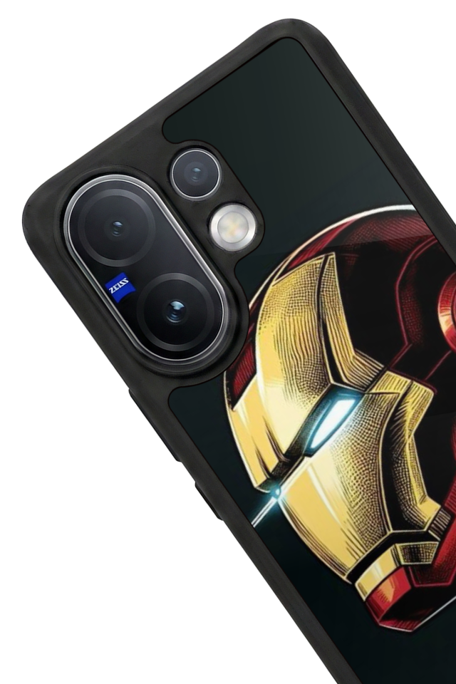 Vivo V60 Uyumlu  Iron Man ( Demir Adam ) Tasarımlı Glossy Premium Kılıf