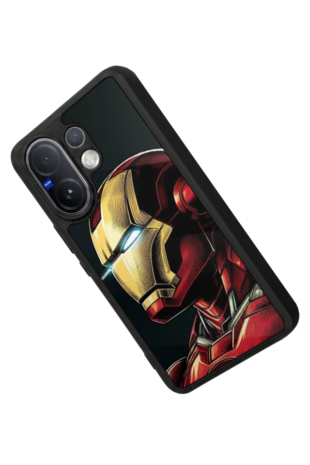 Vivo V60 Uyumlu  Iron Man ( Demir Adam ) Tasarımlı Glossy Premium Kılıf