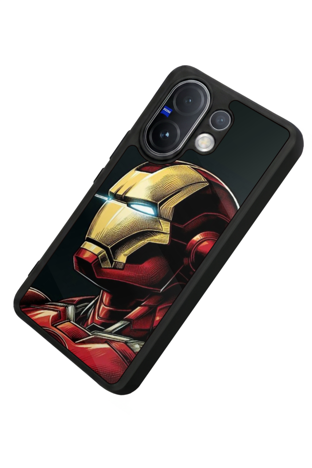 Vivo V60 Uyumlu  Iron Man ( Demir Adam ) Tasarımlı Glossy Premium Kılıf